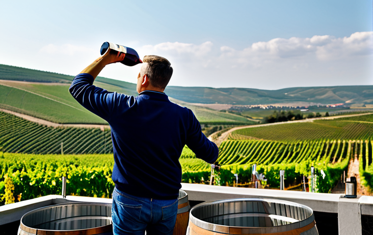 **

"A modern winery in the Odessa region of Ukraine, featuring stainless steel tanks and oak barrels. A winemaker, fully clothed in appropriate attire, inspects the wine. Rolling hills with vineyards in the background. Professional photography, high quality, safe for work, appropriate content, fully clothed, professional, natural proportions, well-formed hands."

**