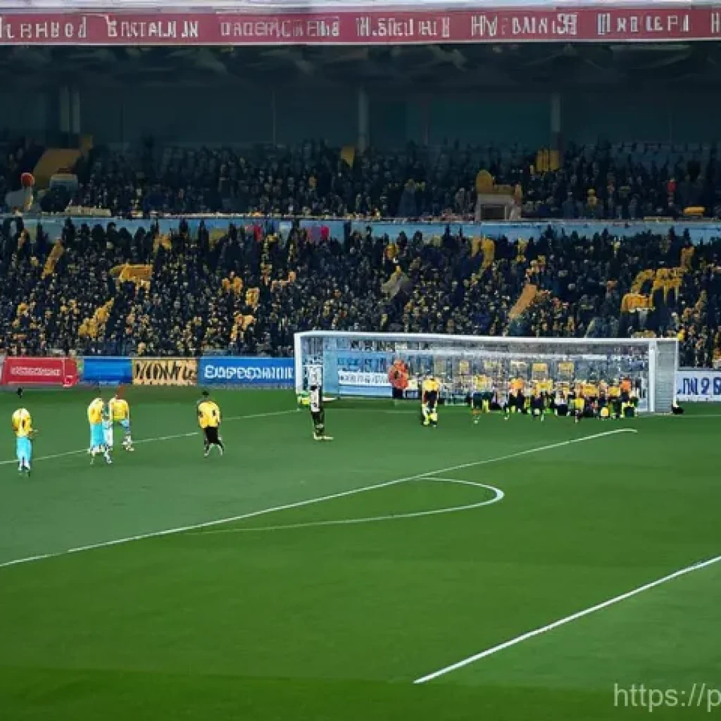 우크라이나 축구 리그 - **Prompt 1: The Resilient Match Interruption**
    "A wide shot of a Ukrainian Premier League footba...