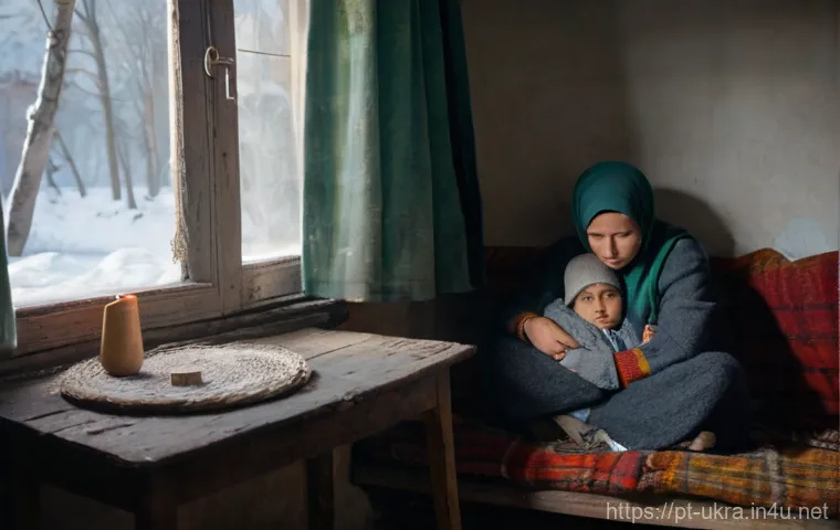 우크라이나 전쟁 상황 업데이트 - **Prompt 1: Resilience in Winter's Embrace**
    "A heartwarming, realistic scene depicting a young ...