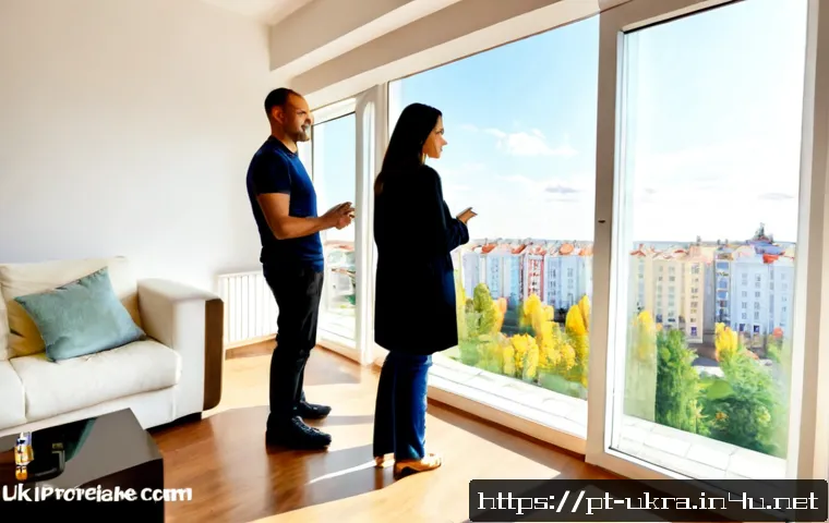Home 17 우크라이나에서 집을 구하는 방법 - Photorealistic real estate apartment viewing in Kyiv, a Portuguese-speaking couple in modest smart-c...